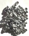 100 4x6mm Crow Beads Matte Silver